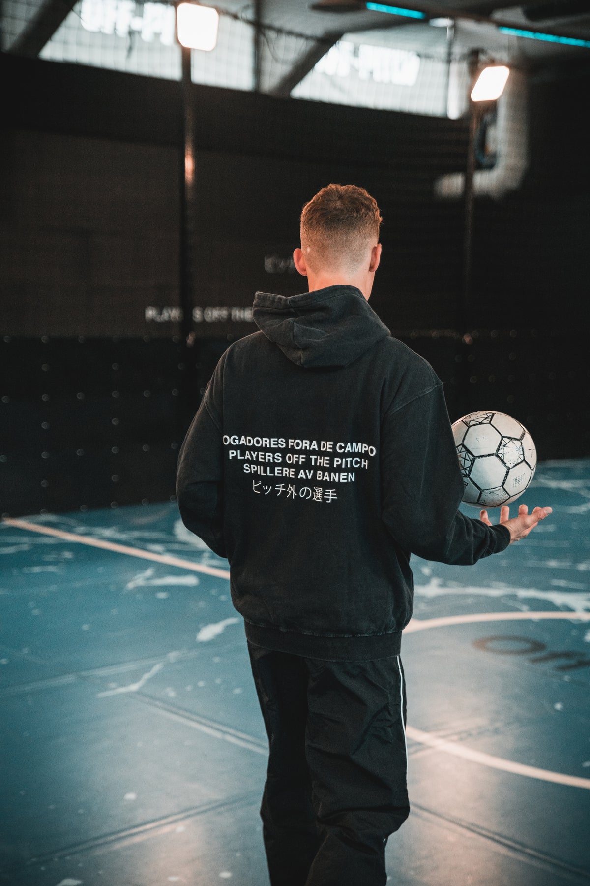 Players off the pitch hoodie - acid washed
