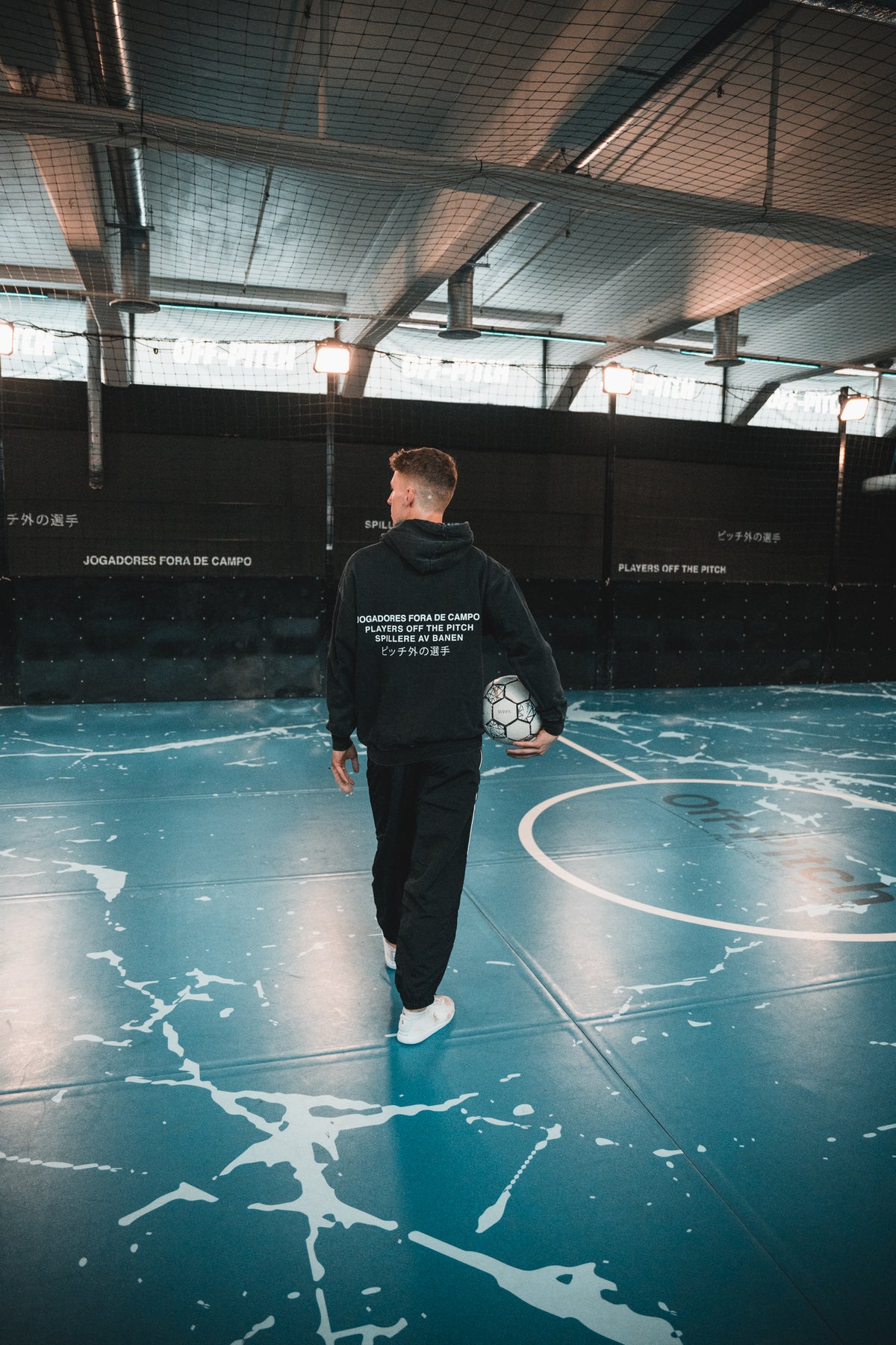 Players off the pitch hoodie - acid washed