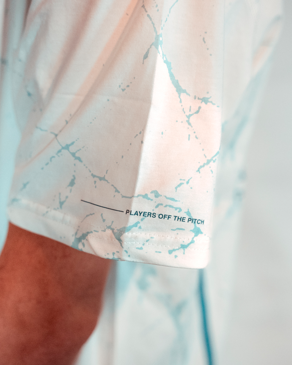 Colorful Court T-shirt - White Cracked Ice