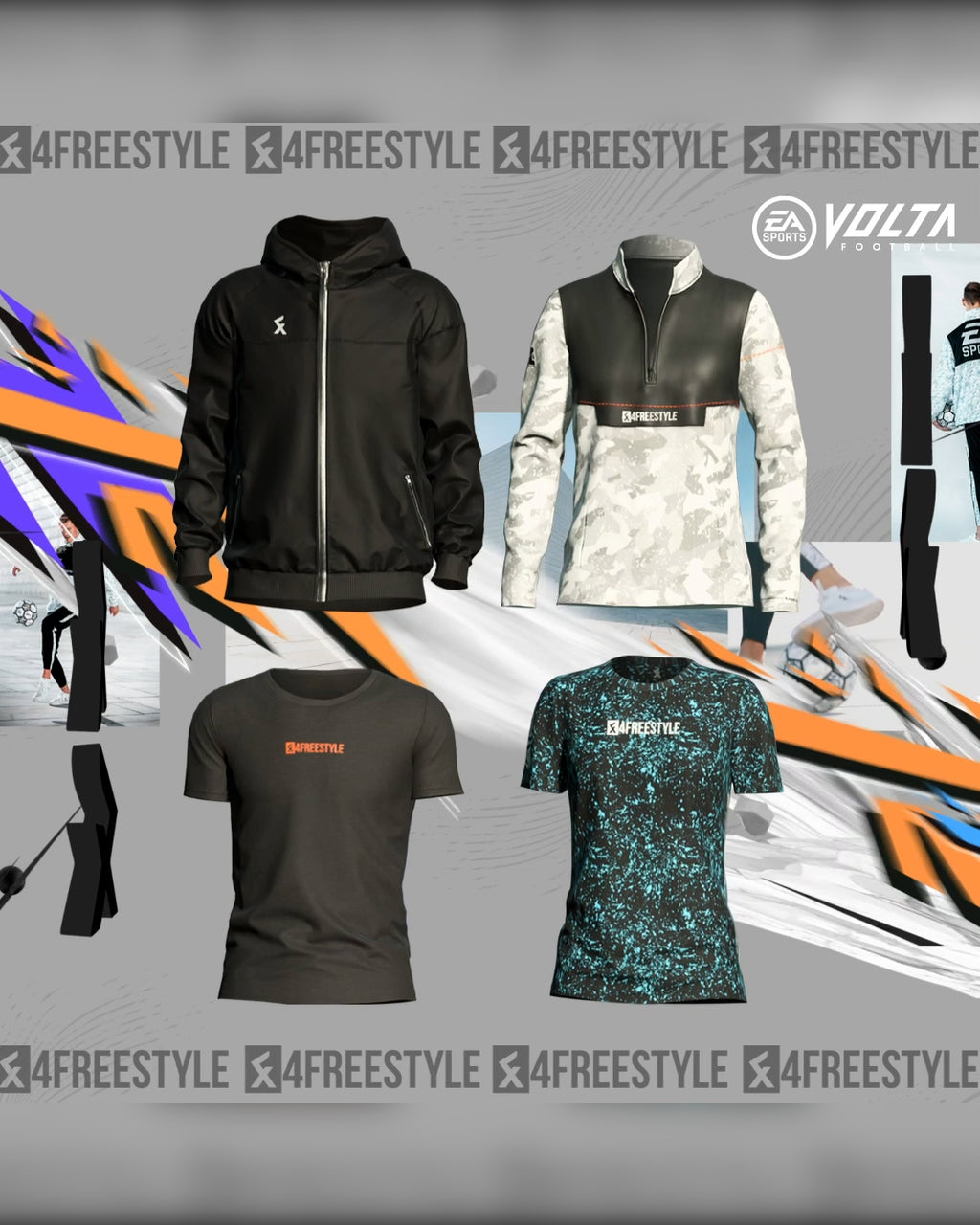 White Noise Camo Windbreaker - EA Sports