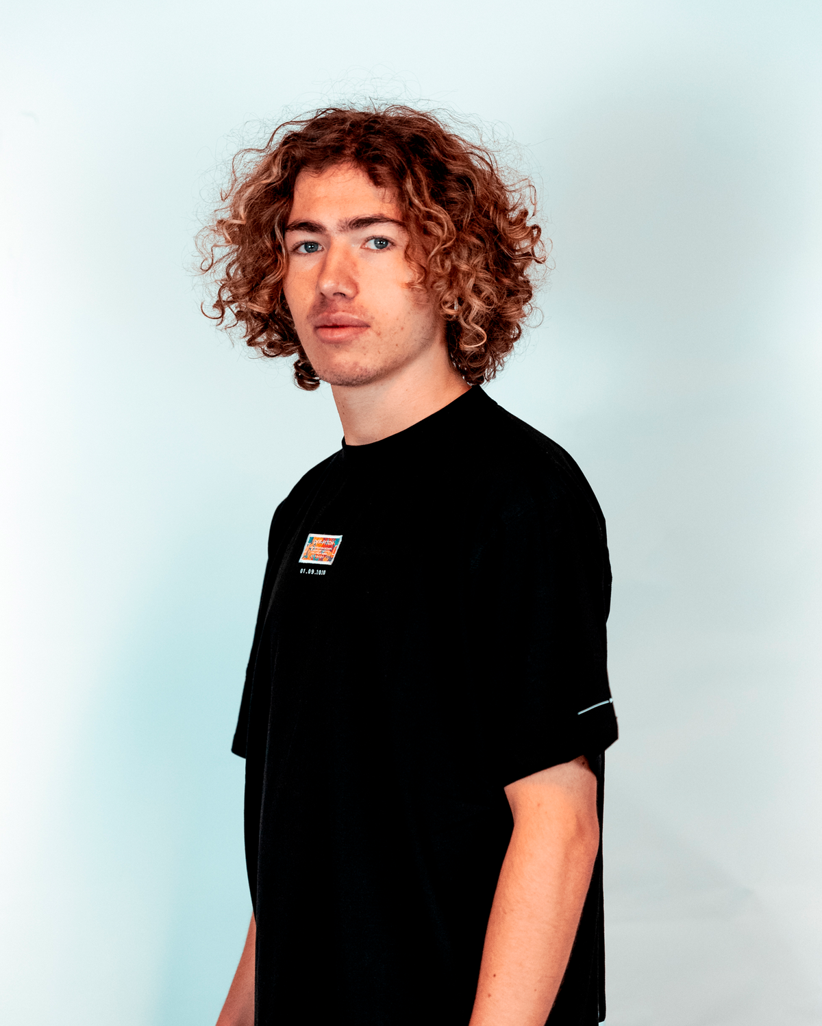 Colorful Court T-shirt - Black