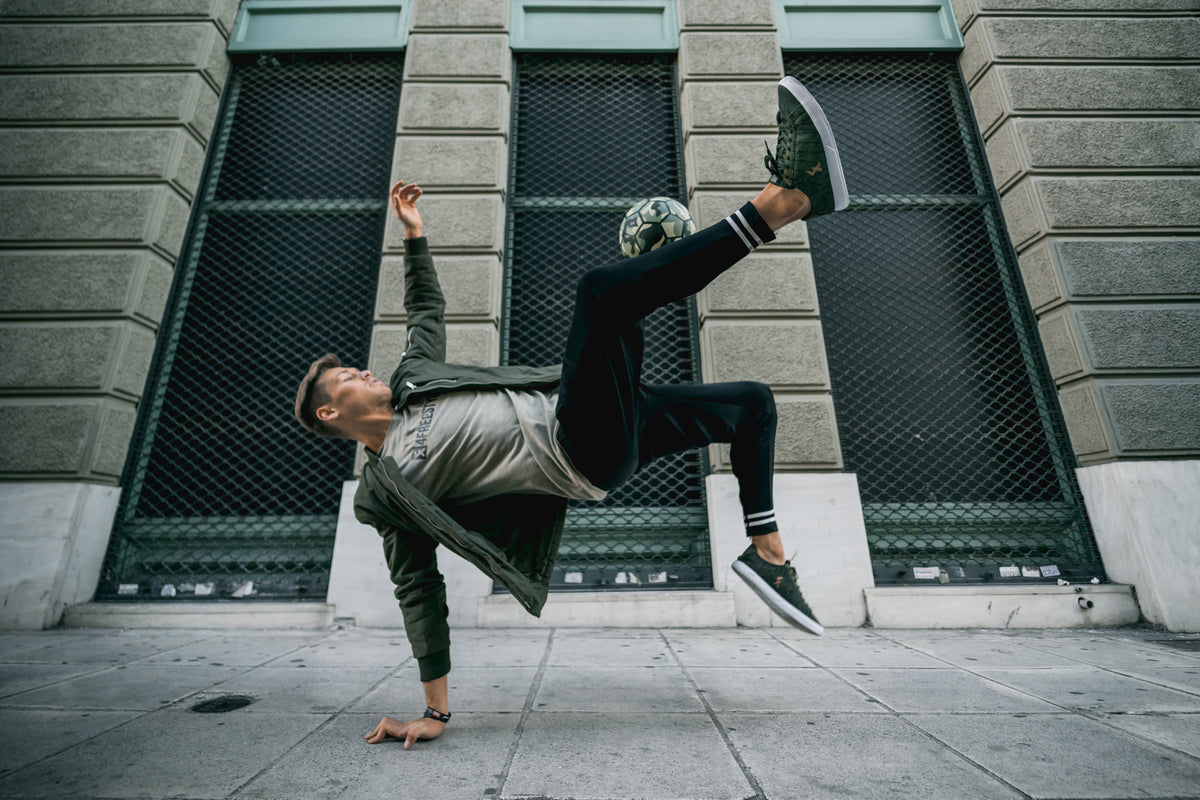 Explore II Green Knit Freestyle and street football shoes