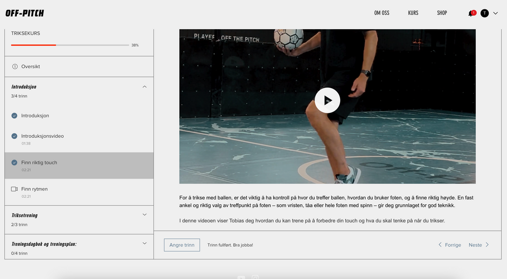 Lær å trikse – digitalt kurs i fotballtriksing
