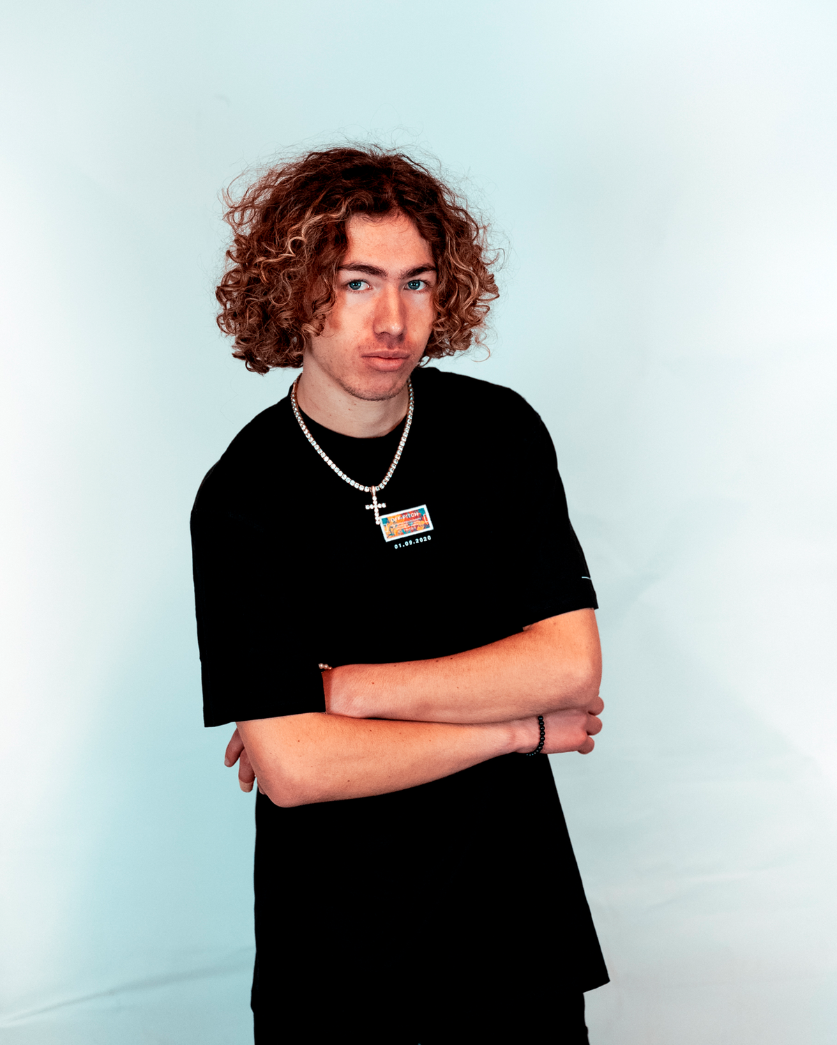 Colorful Court T-shirt - Black